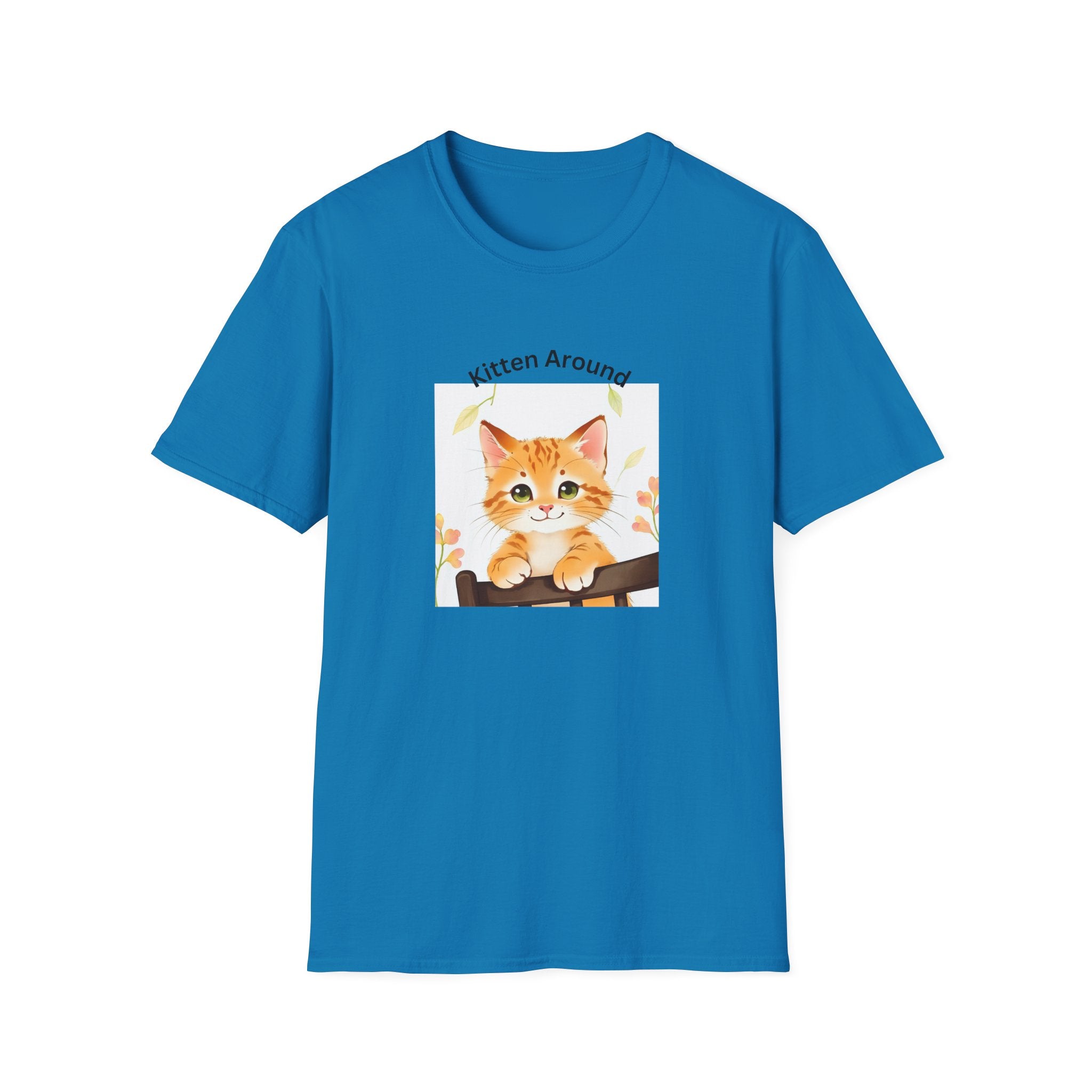 Cat Lover's Softstyle T-Shirt - 'Kitten Around"