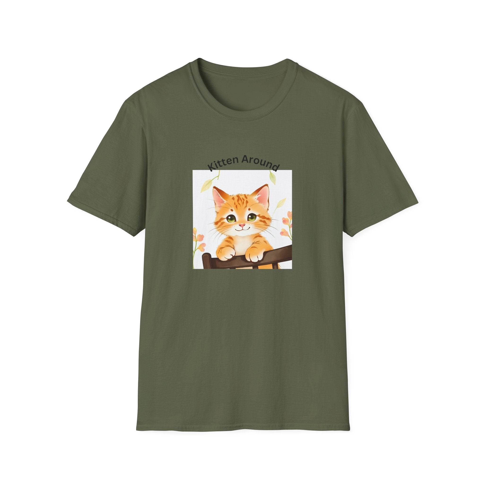 Cat Lover's Softstyle T-Shirt - 'Kitten Around"