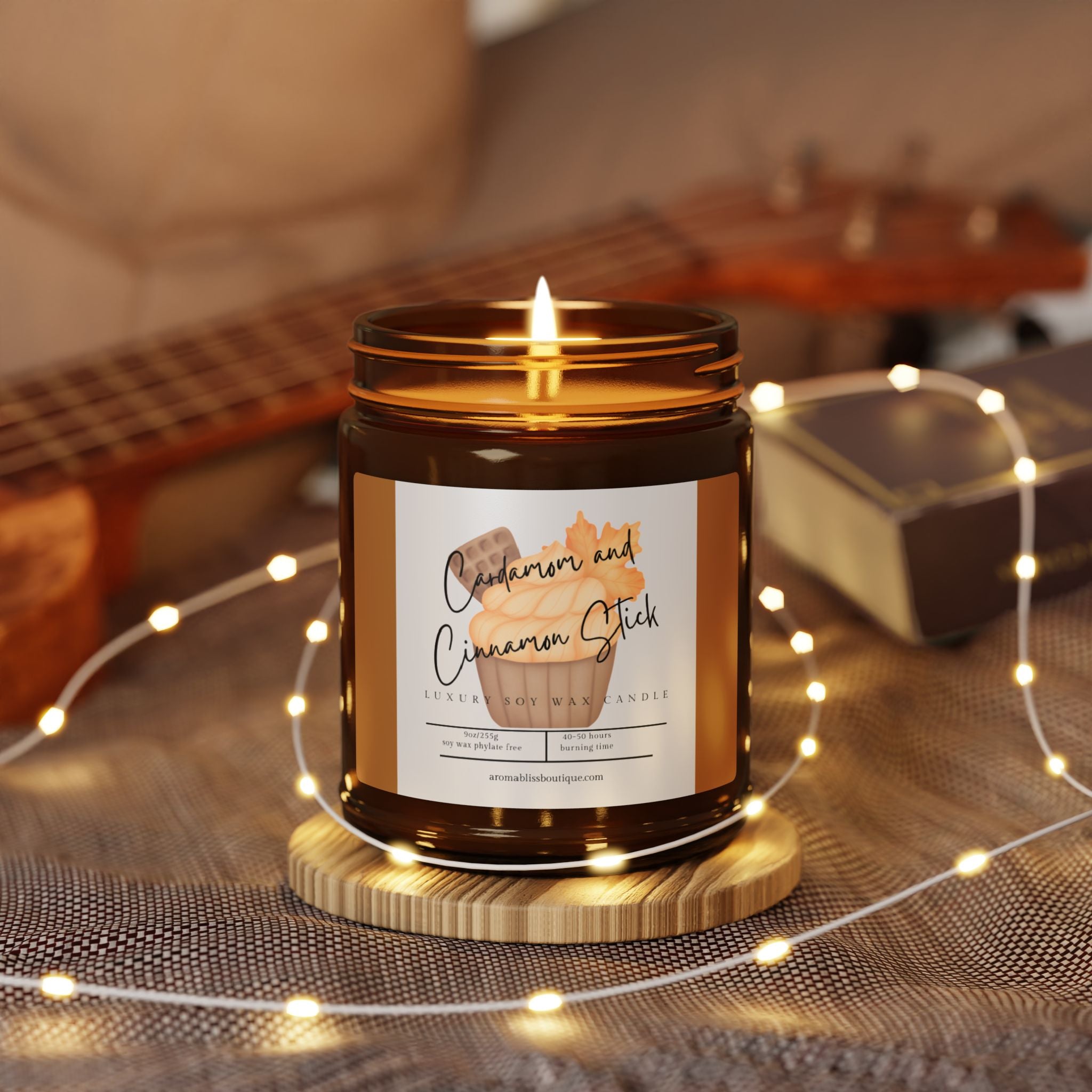 Cardamom and Cinnamon Stick Soy Candle