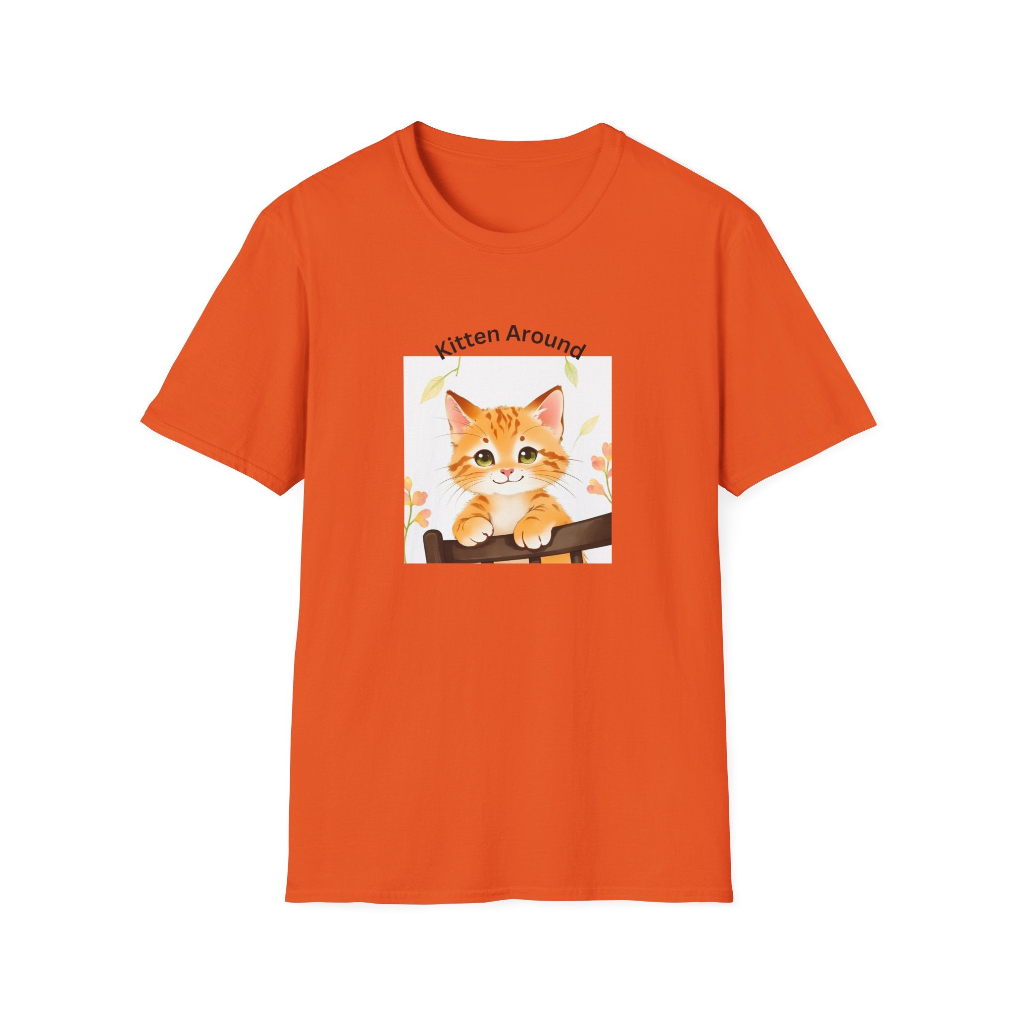 Cat Lover's Softstyle T-Shirt - 'Kitten Around"