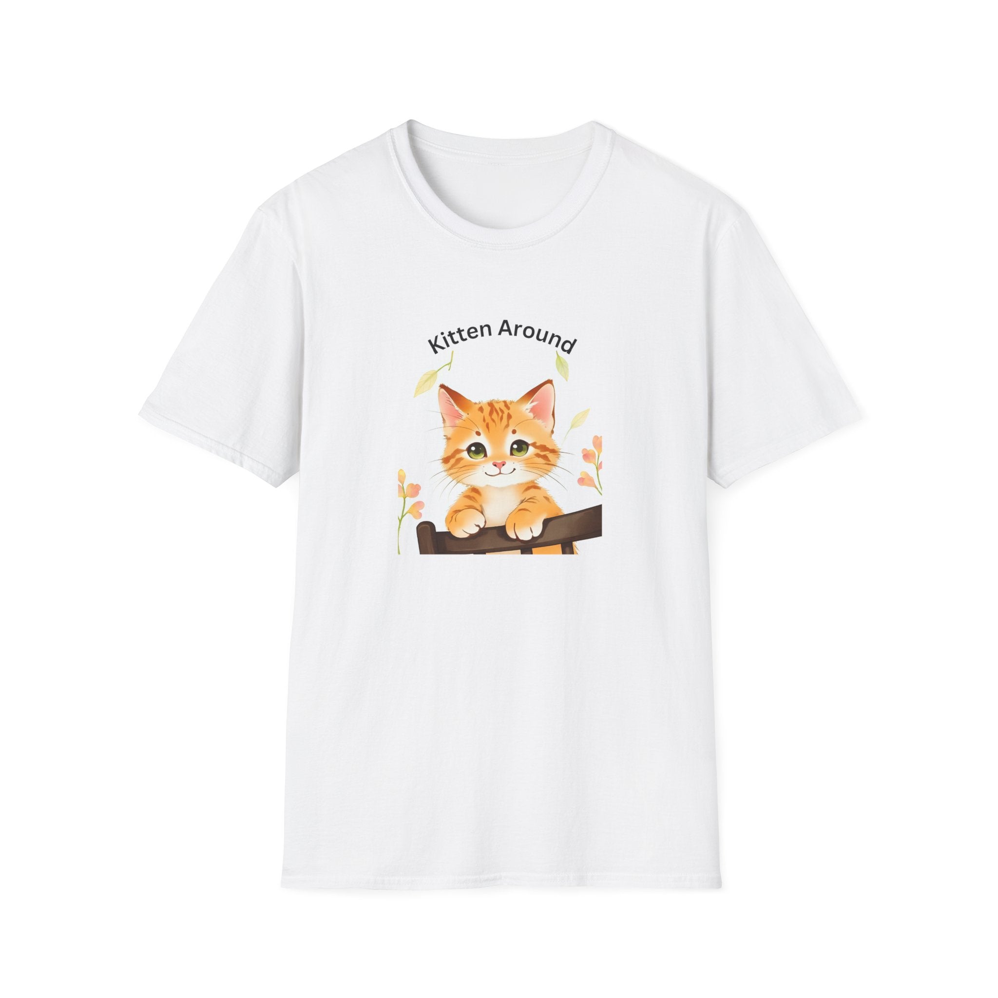 Cat Lover's Softstyle T-Shirt - 'Kitten Around"
