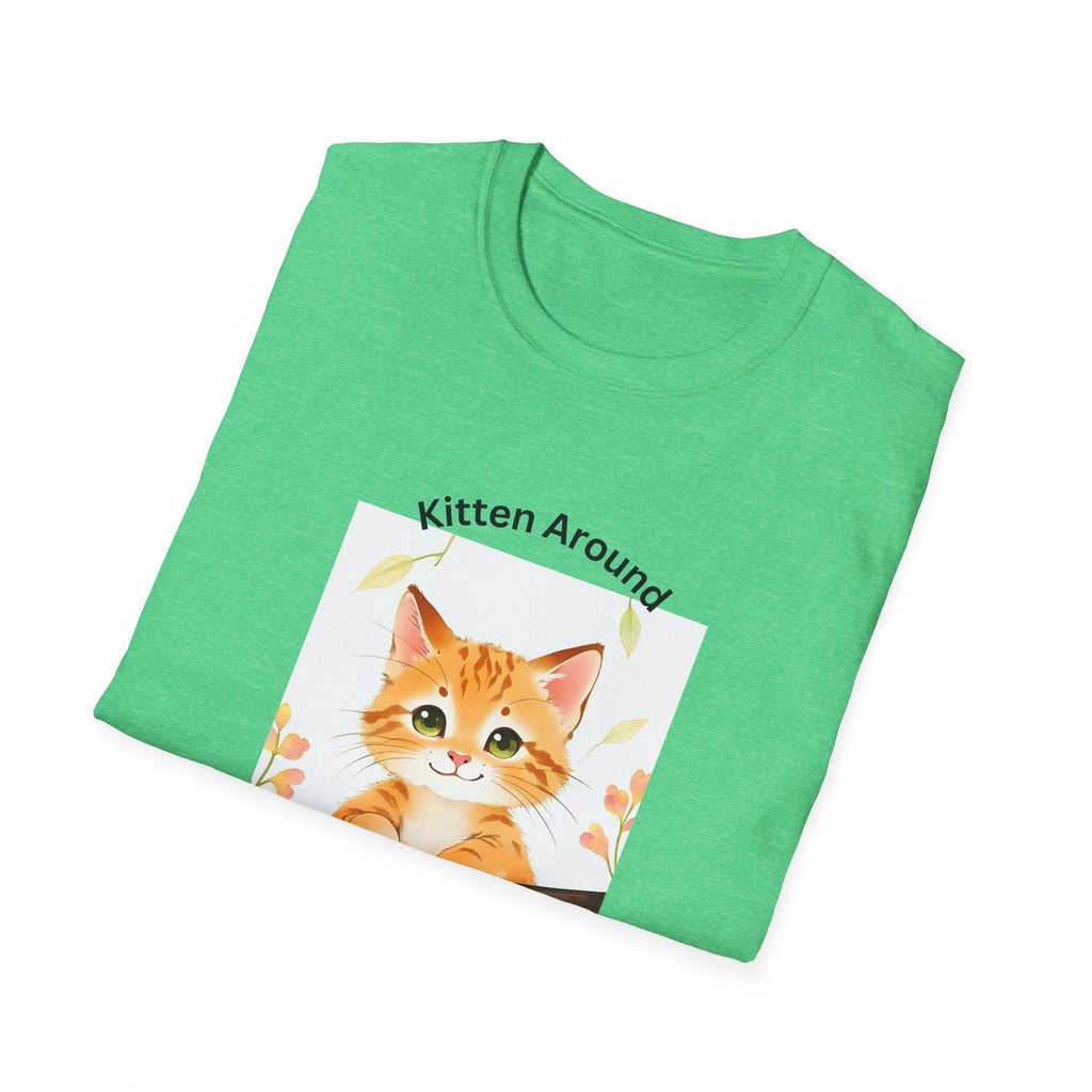 Cat Lover's Softstyle T-Shirt - 'Kitten Around"