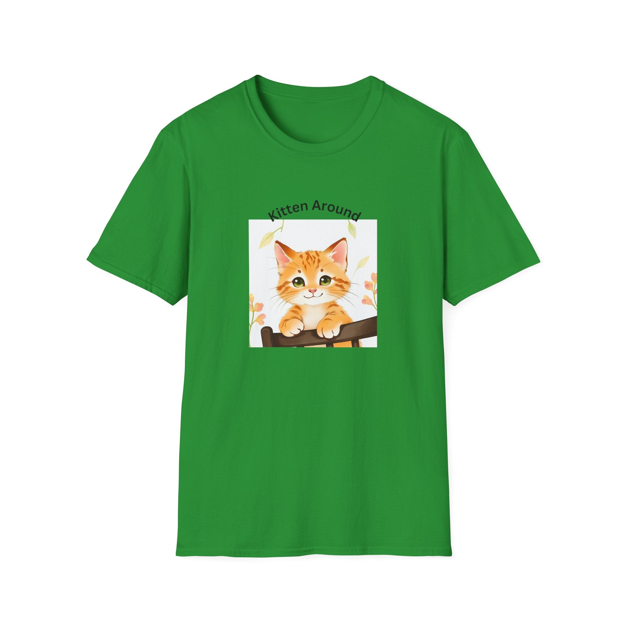 Cat Lover's Softstyle T-Shirt - 'Kitten Around"