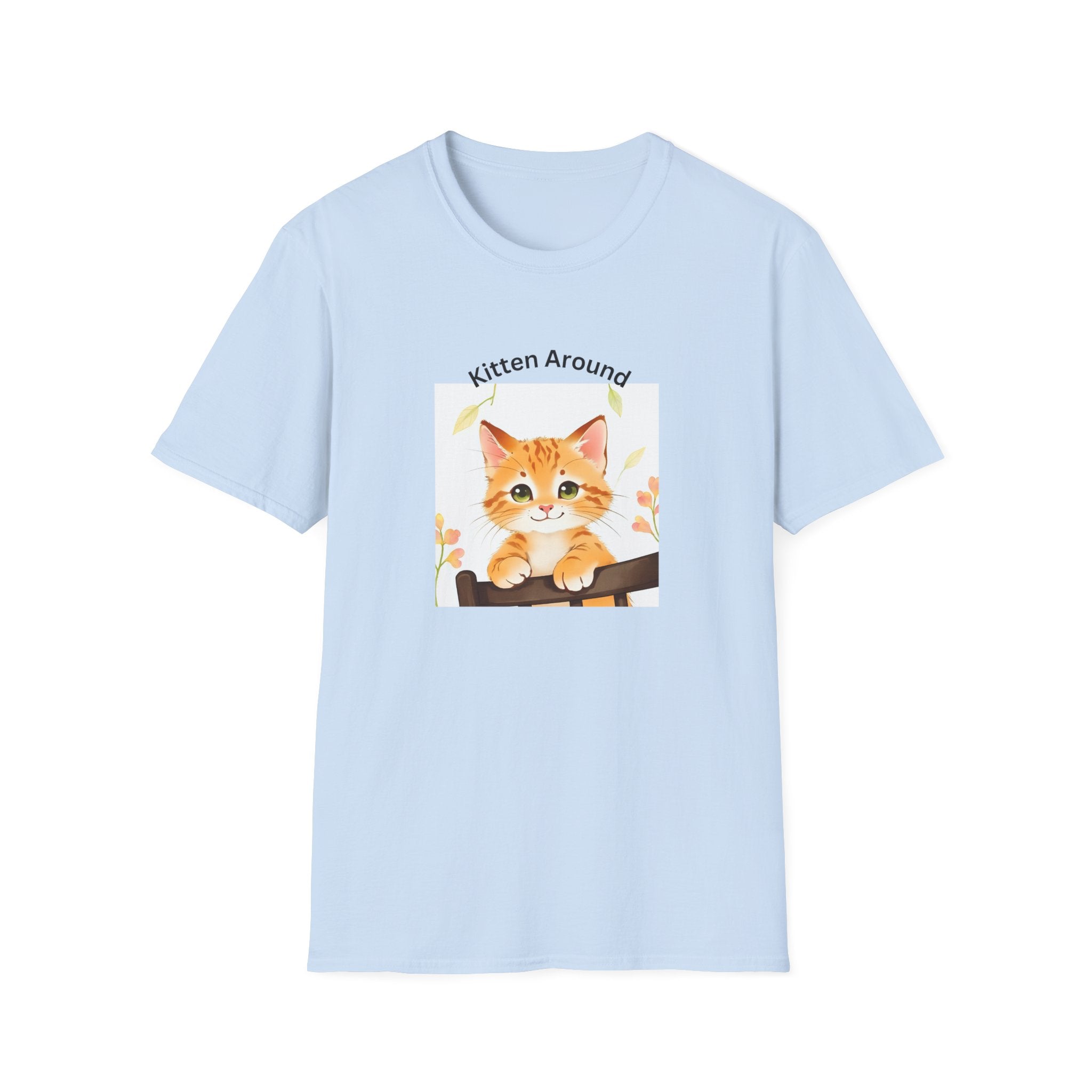 Cat Lover's Softstyle T-Shirt - 'Kitten Around"