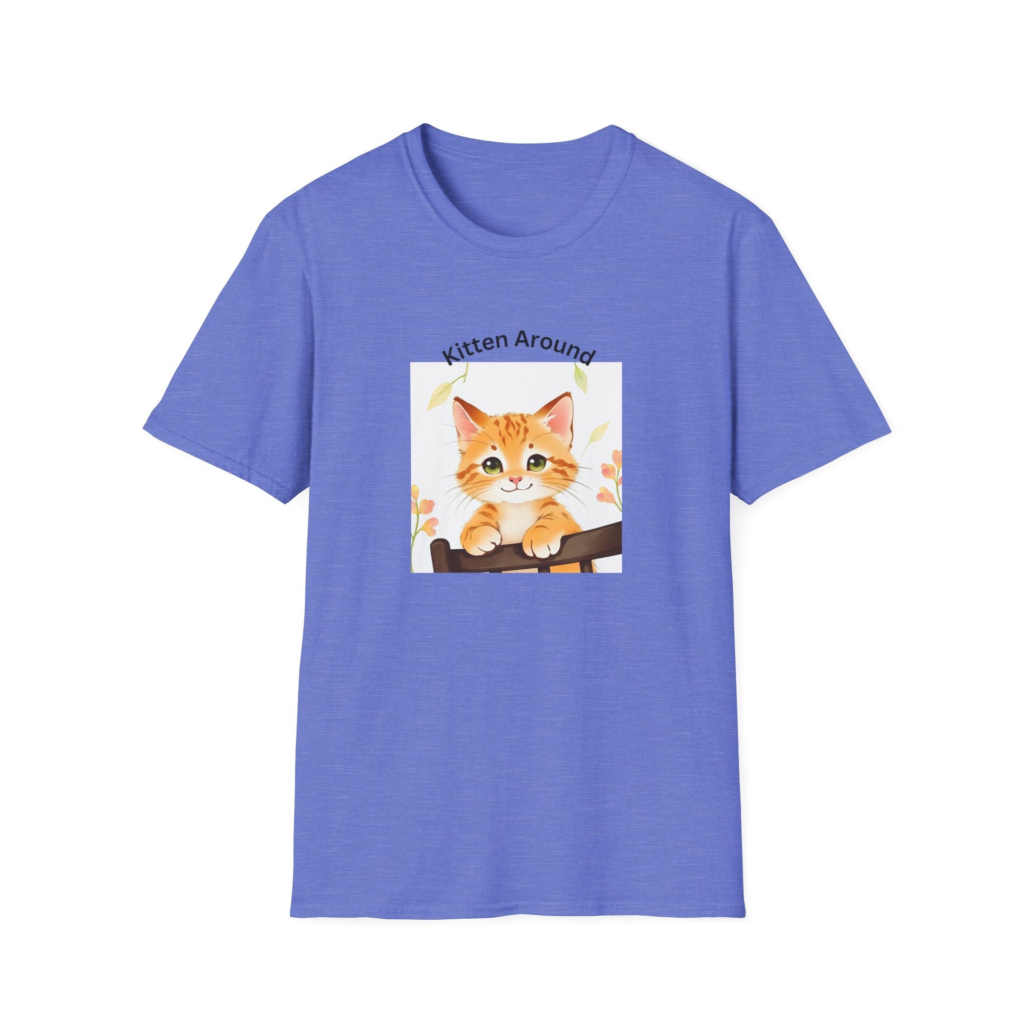 Cat Lover's Softstyle T-Shirt - 'Kitten Around"