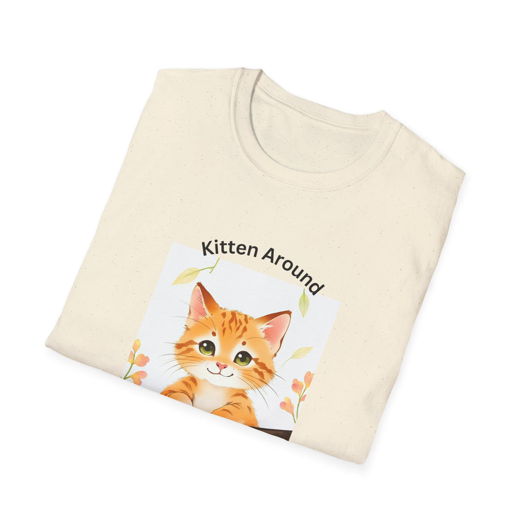 Cat Lover's Softstyle T-Shirt - 'Kitten Around"