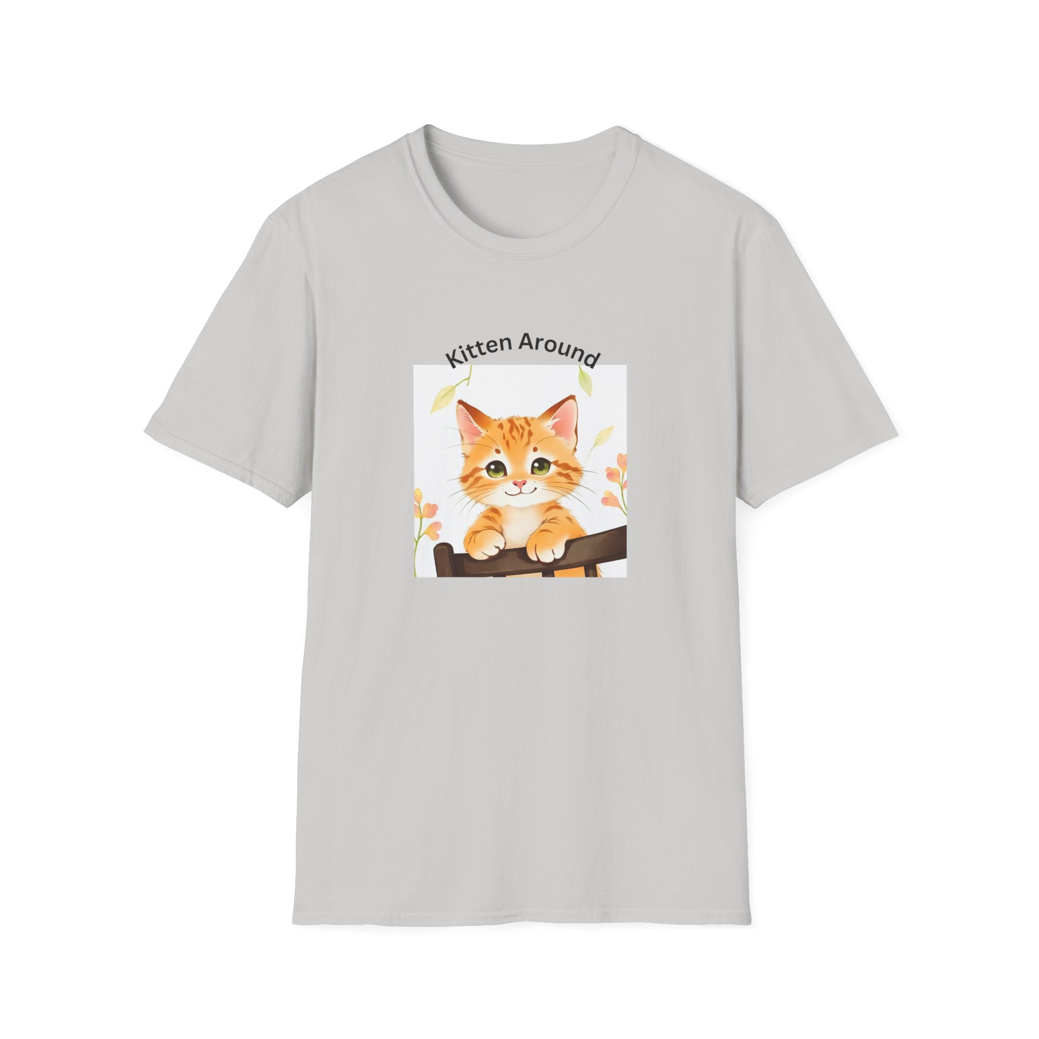 Cat Lover's Softstyle T-Shirt - 'Kitten Around"