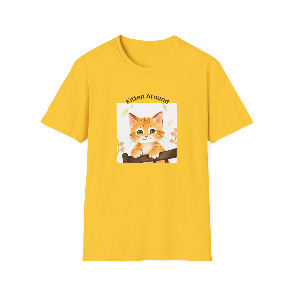 Cat Lover's Softstyle T-Shirt - 'Kitten Around"