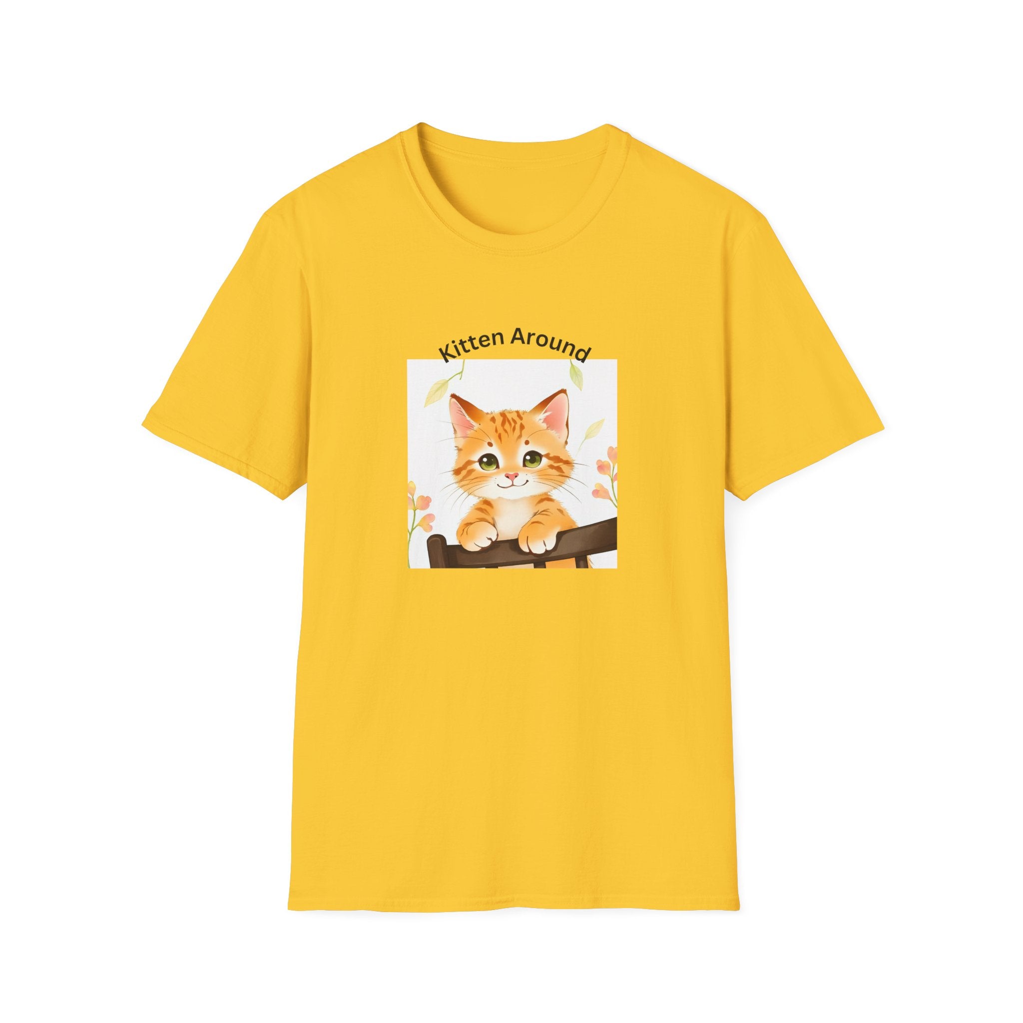Cat Lover's Softstyle T-Shirt - 'Kitten Around"
