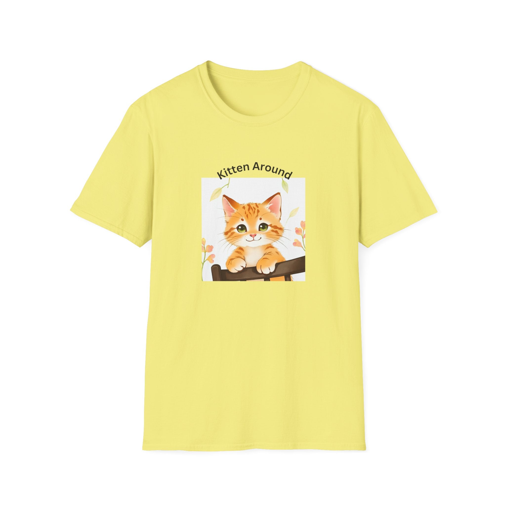Cat Lover's Softstyle T-Shirt - 'Kitten Around"