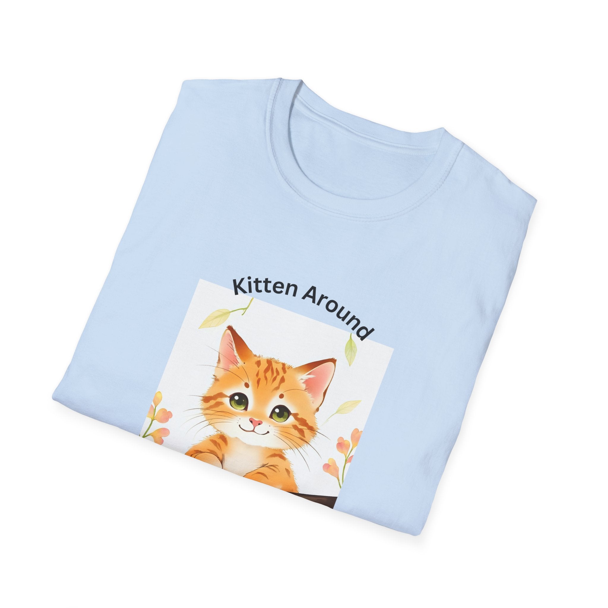Cat Lover's Softstyle T-Shirt - 'Kitten Around"