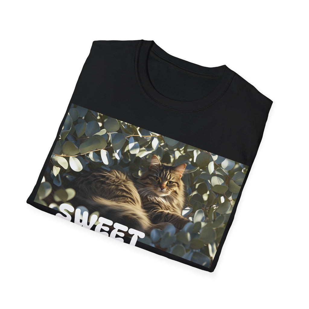Cozy Cat Lover T-Shirt, Cat Mom, Animal Lover Apparel