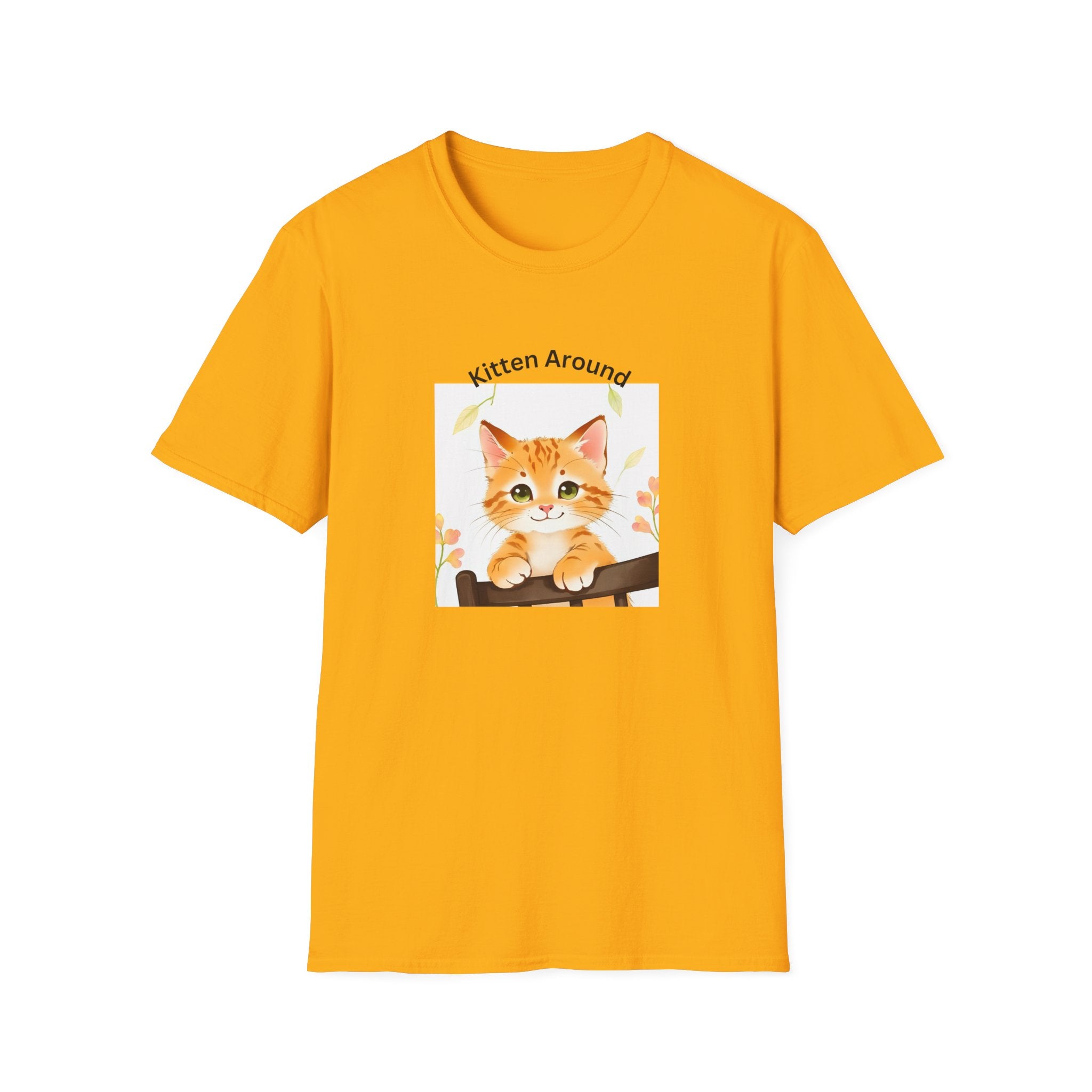 Cat Lover's Softstyle T-Shirt - 'Kitten Around"
