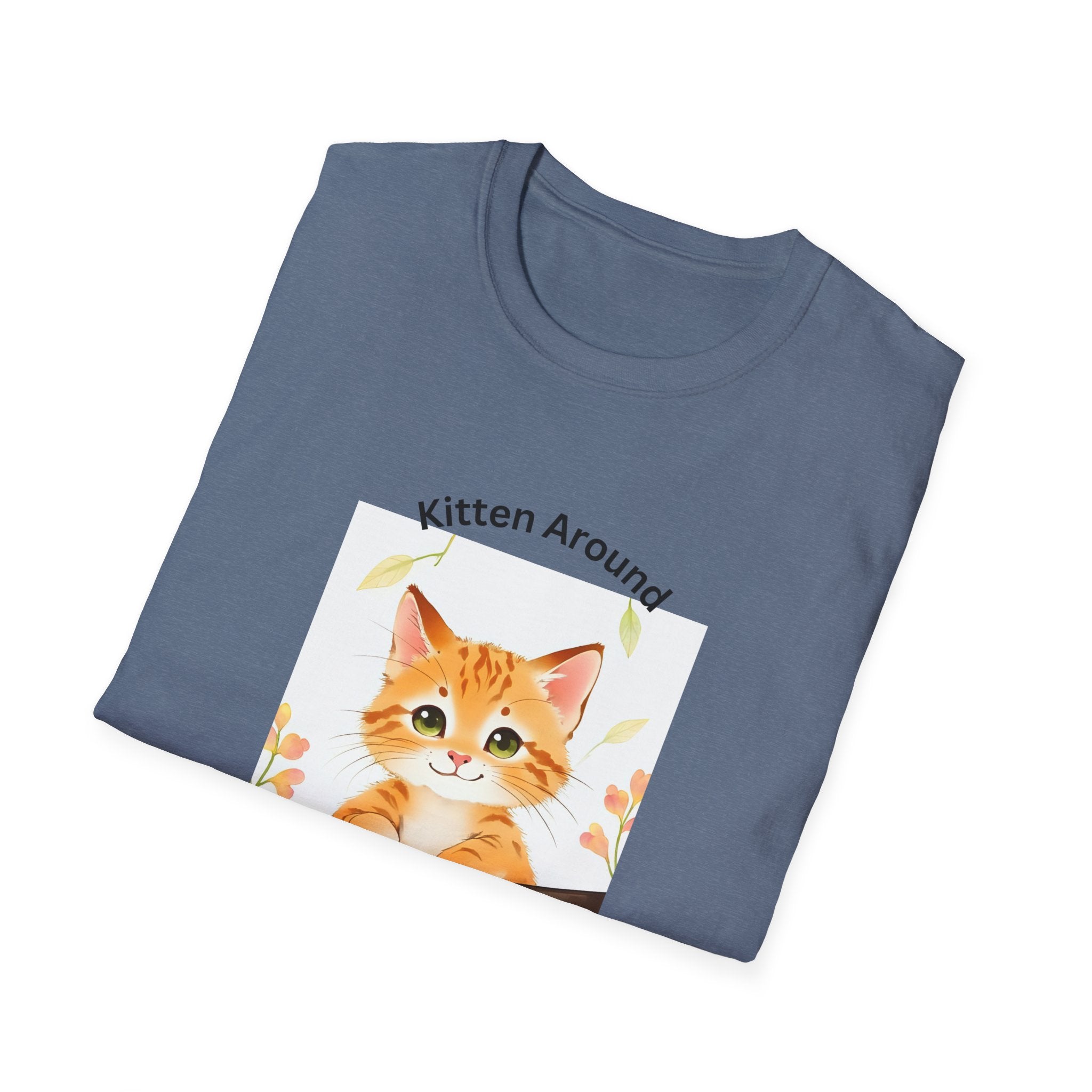 Cat Lover's Softstyle T-Shirt - 'Kitten Around"