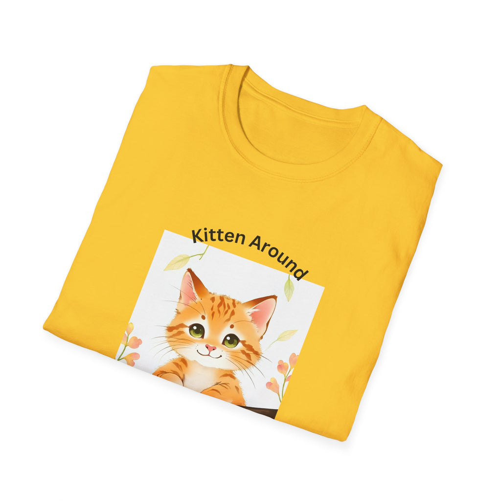 Cat Lover's Softstyle T-Shirt - 'Kitten Around"