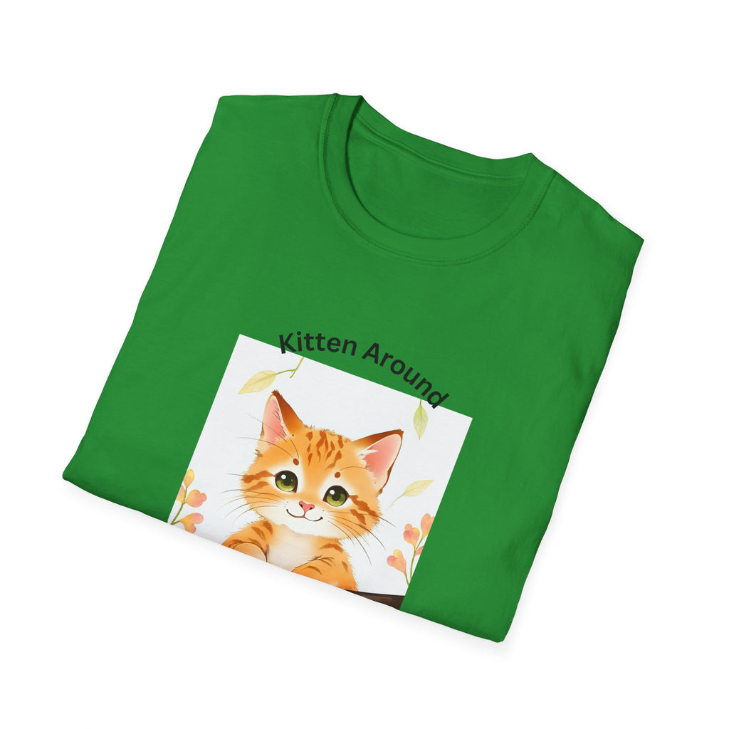 Cat Lover's Softstyle T-Shirt - 'Kitten Around"