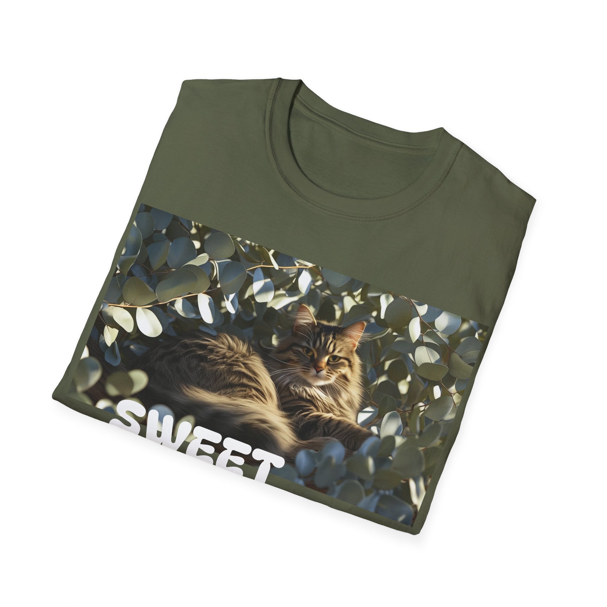 Cozy Cat Lover T-Shirt, Cat Mom, Animal Lover Apparel