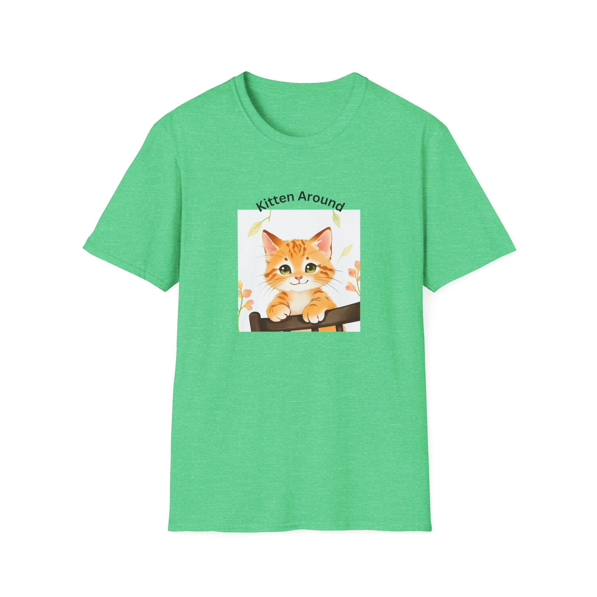 Cat Lover's Softstyle T-Shirt - 'Kitten Around"