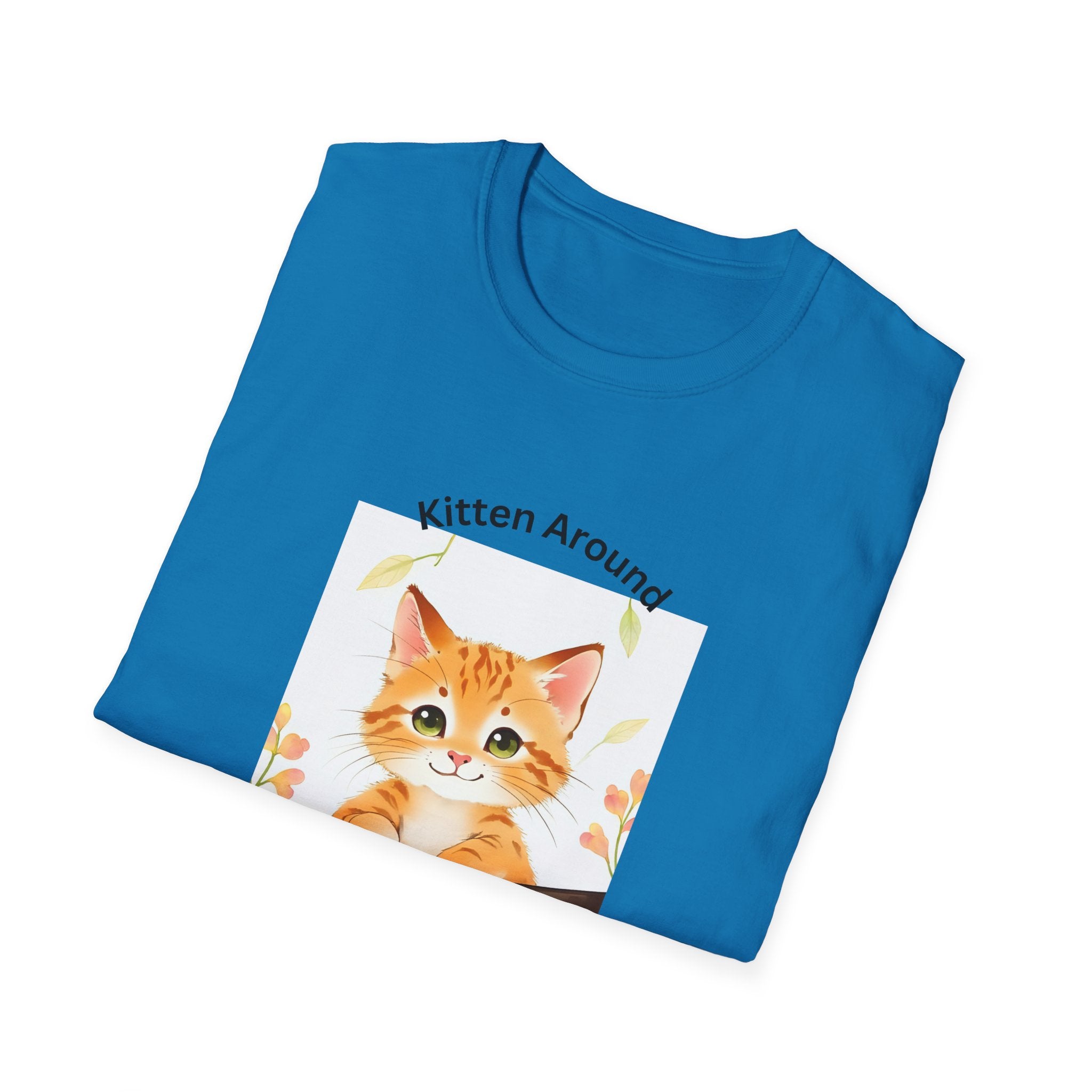 Cat Lover's Softstyle T-Shirt - 'Kitten Around"