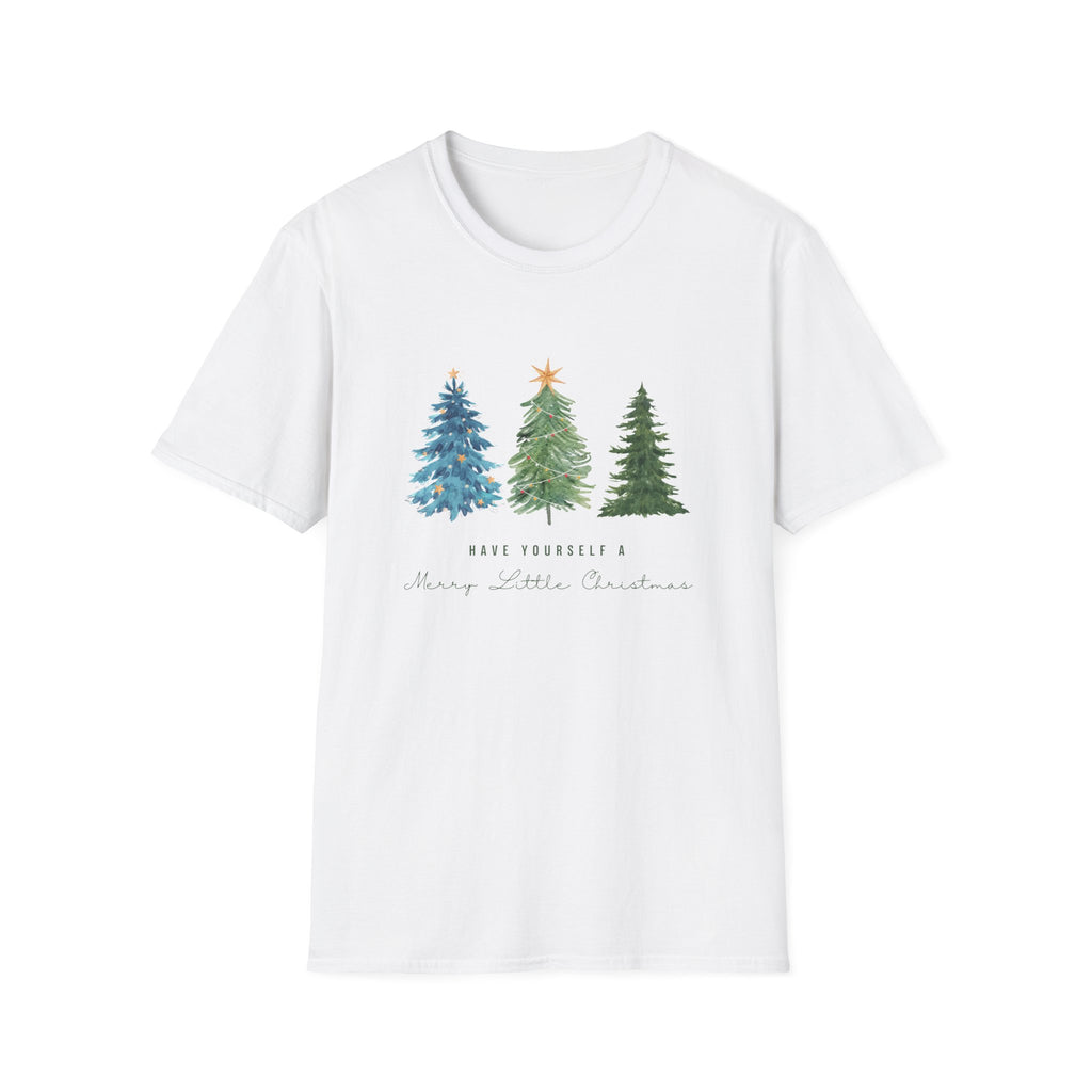 Festive Holiday T-Shirt - Christmas Trees Design