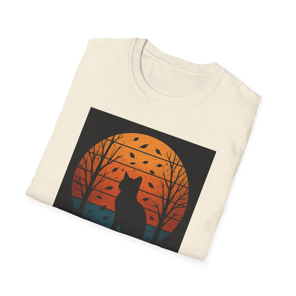 Mystical Sunset Cat T-Shirt | Nature Lover Shirt, Gift for Cat Owners, Fall Apparel, Birthday Gift, Unisex Tee