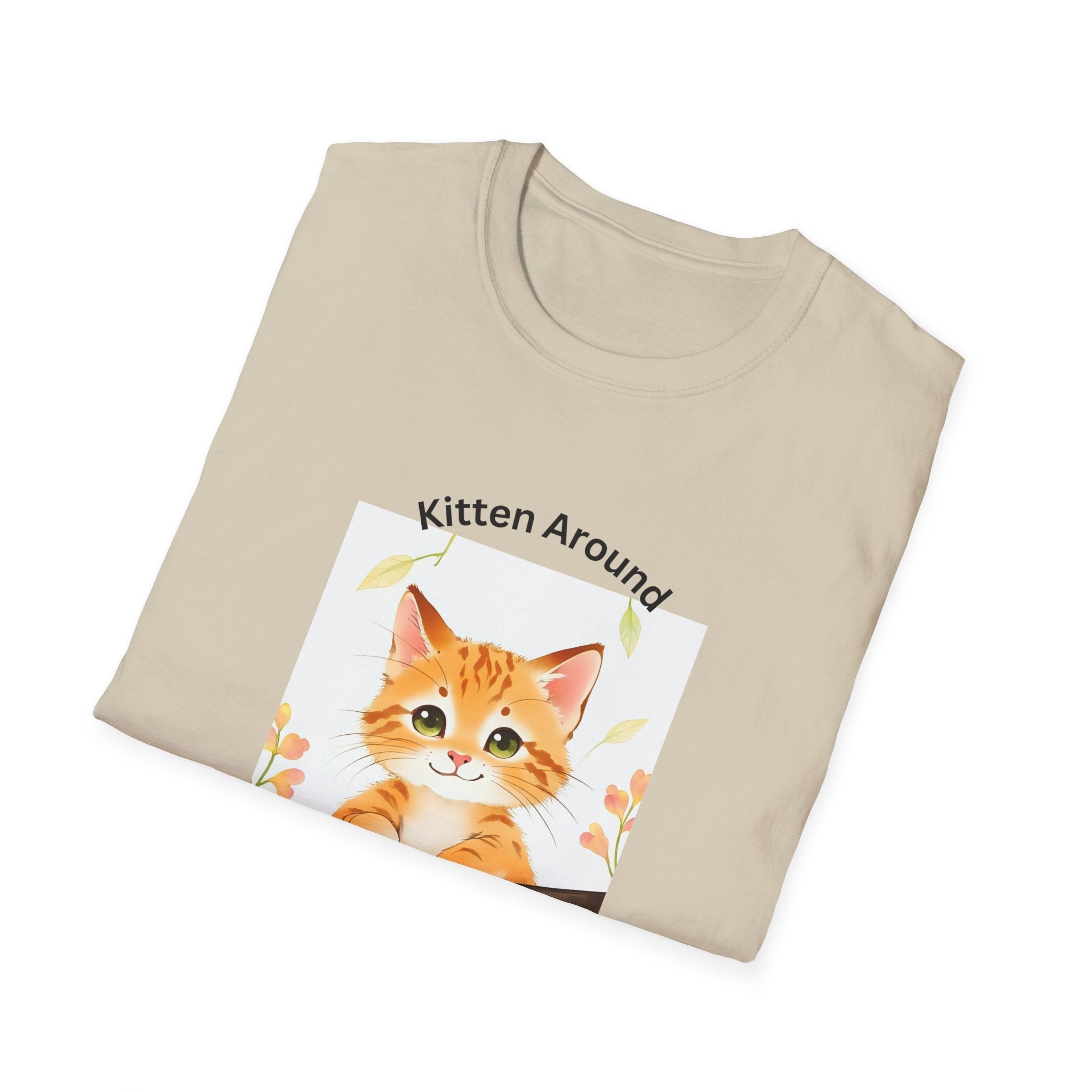 Cat Lover's Softstyle T-Shirt - 'Kitten Around"