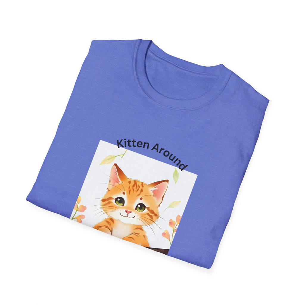 Cat Lover's Softstyle T-Shirt - 'Kitten Around"