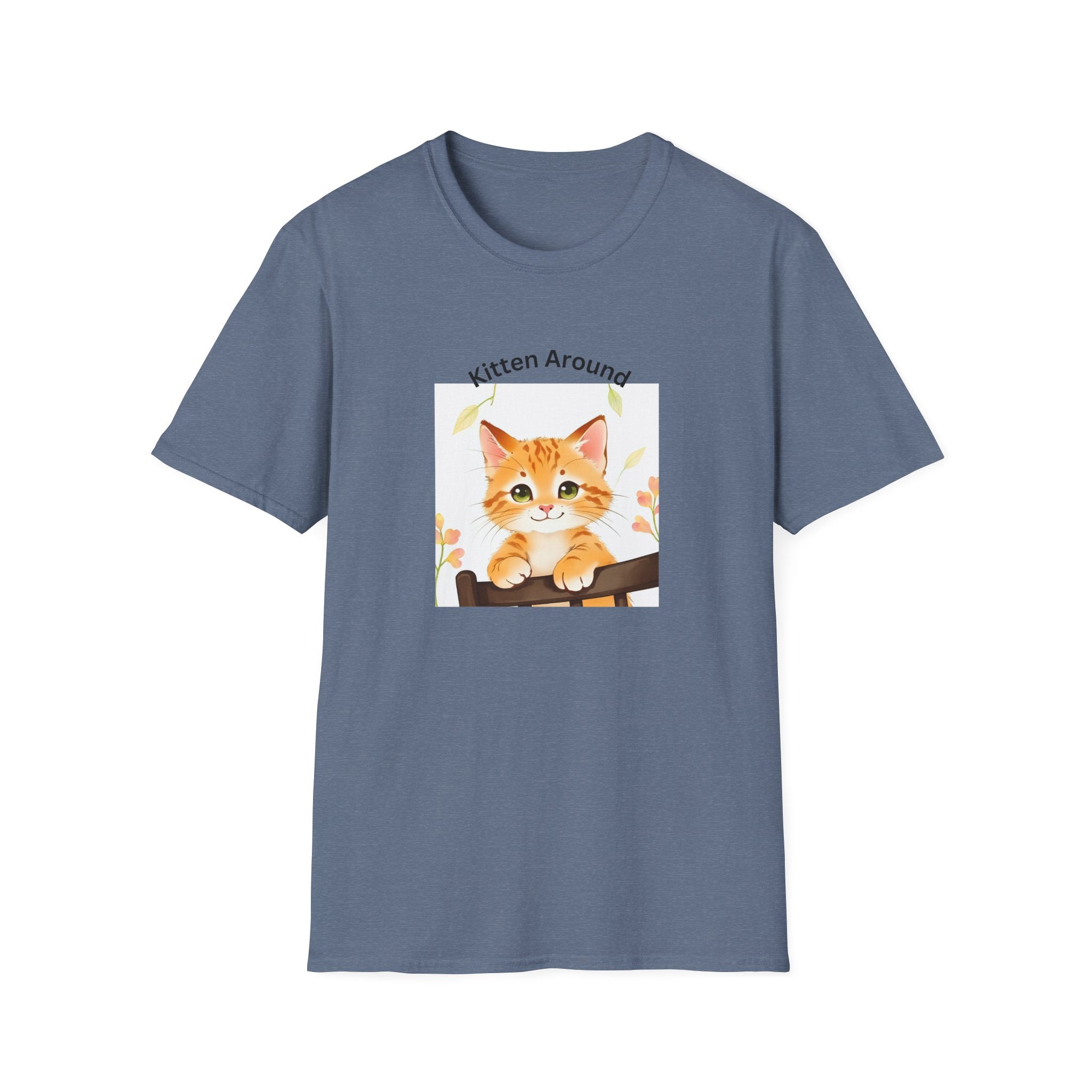 Cat Lover's Softstyle T-Shirt - 'Kitten Around"
