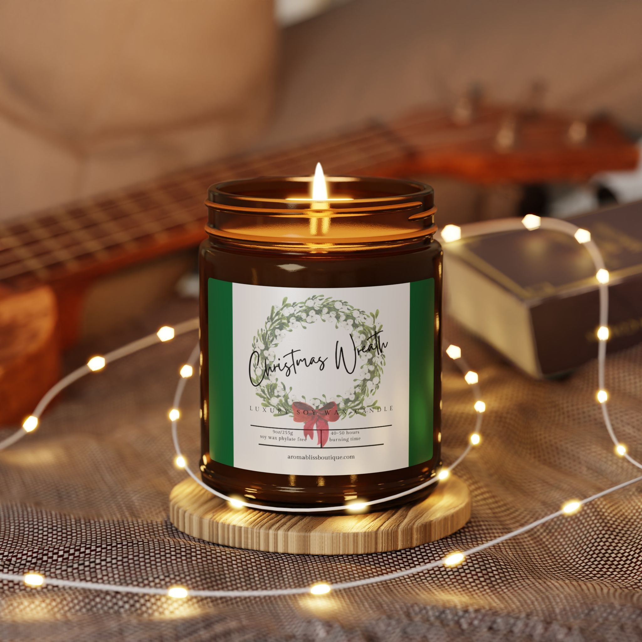 Christmas Wreath Soy Candle